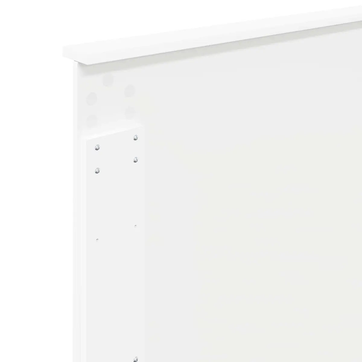 White Headboard 90cm Modern Bedroom Engineered Wood Contemporary Minimalist