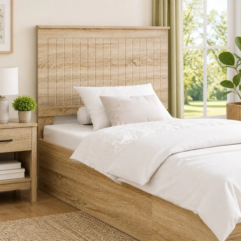 Headboard Modern Minimalist Rectangular 90cm Engineered Wood Brown Sonoma Oak
