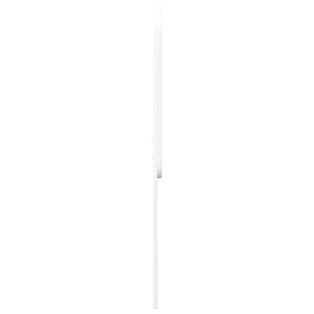 White Engineered Wood Headboard Modern Bedroom Furniture Rectangular Design