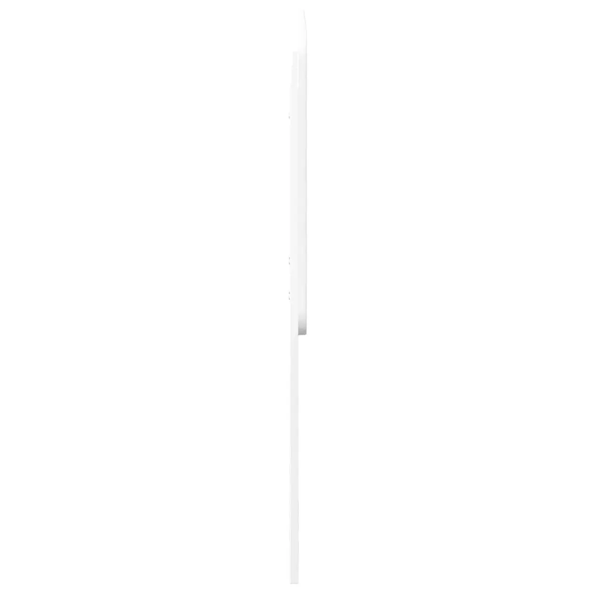 Rectangle White Engineered Wood Headboard