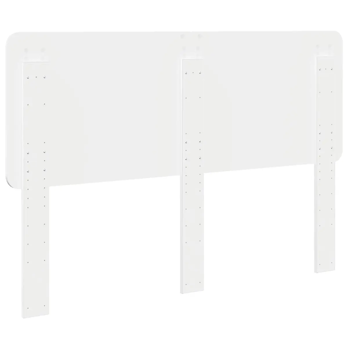 Rectangle White Engineered Wood Headboard