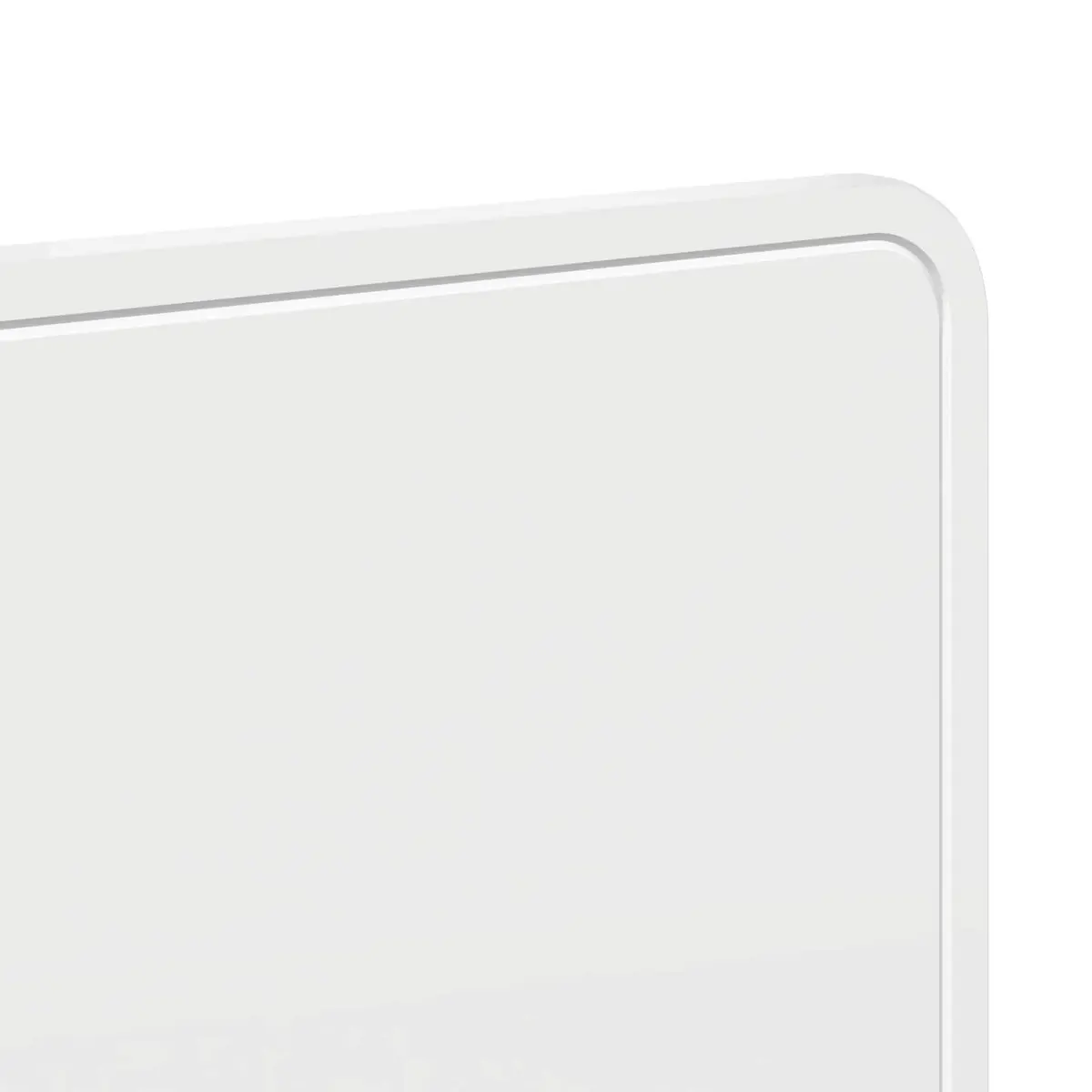 Rectangle White Engineered Wood Headboard