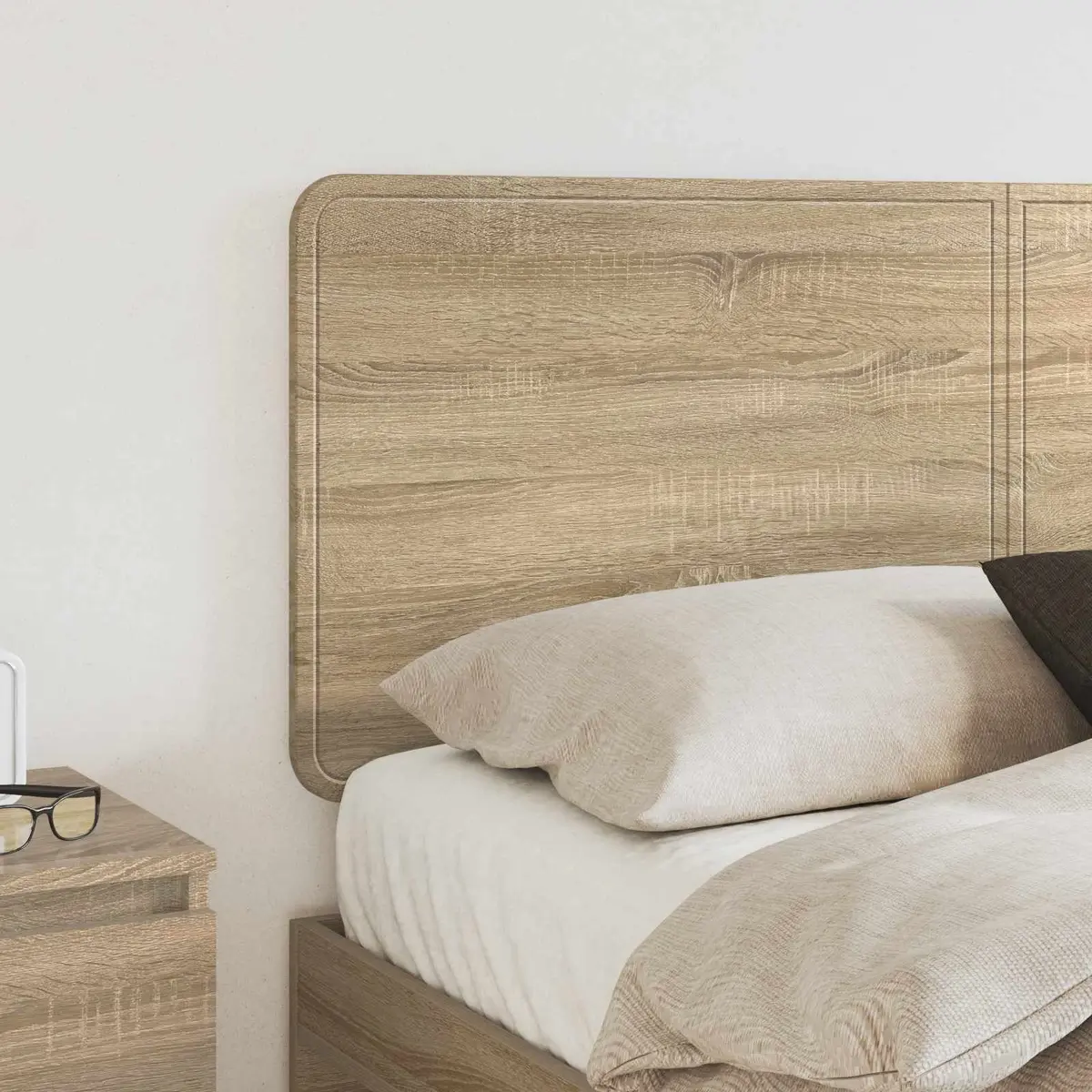 Sonoma Oak Engineered Wood Headboard in Brown