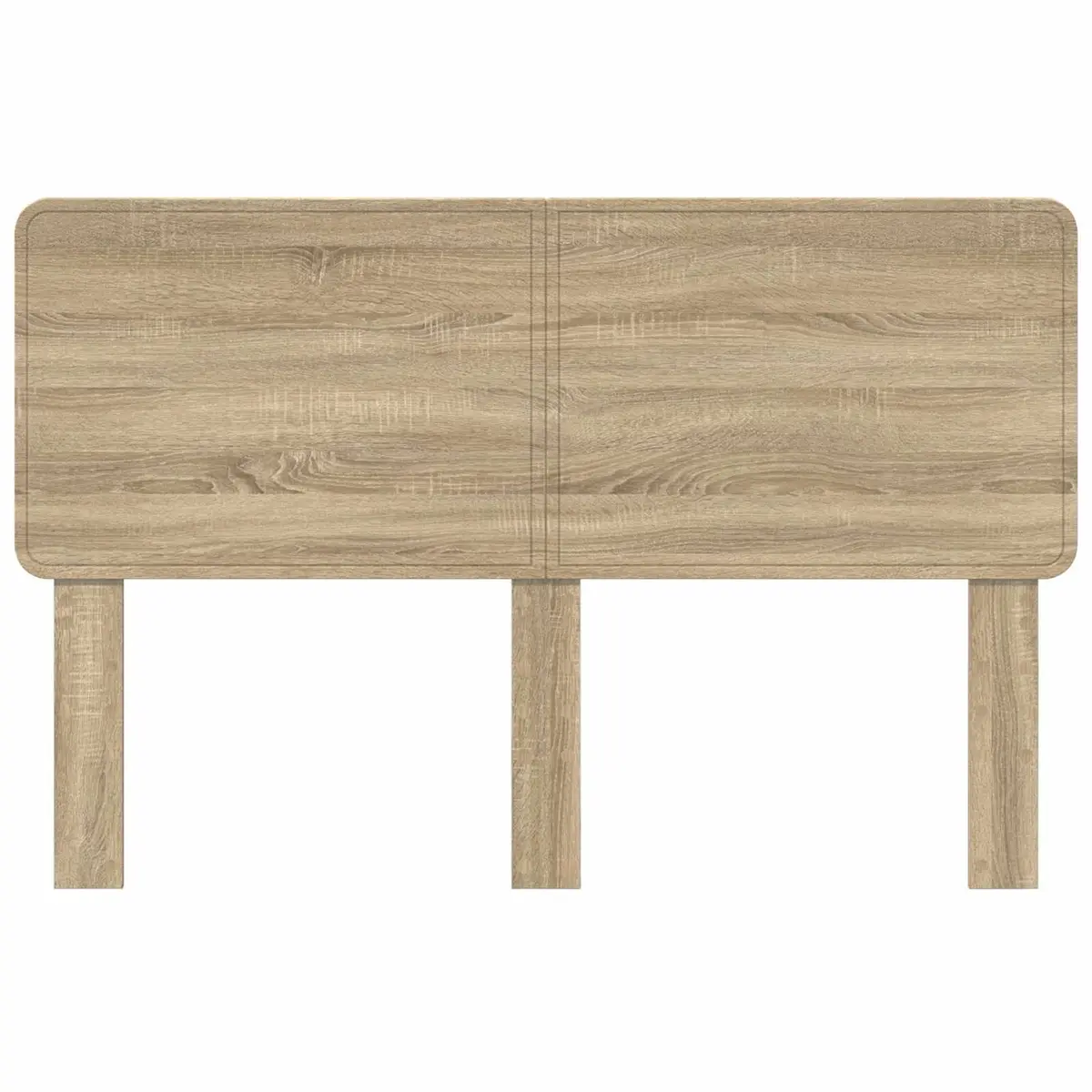 Sonoma Oak Engineered Wood Headboard in Brown