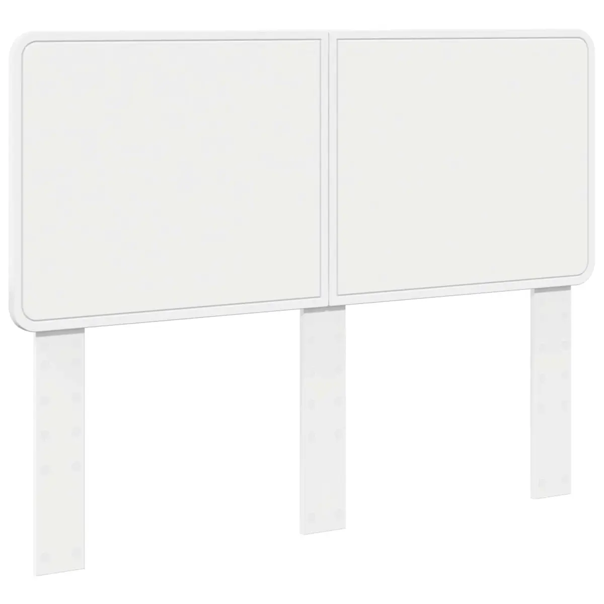 White Engineered Wood Headboard for Bedrooms
