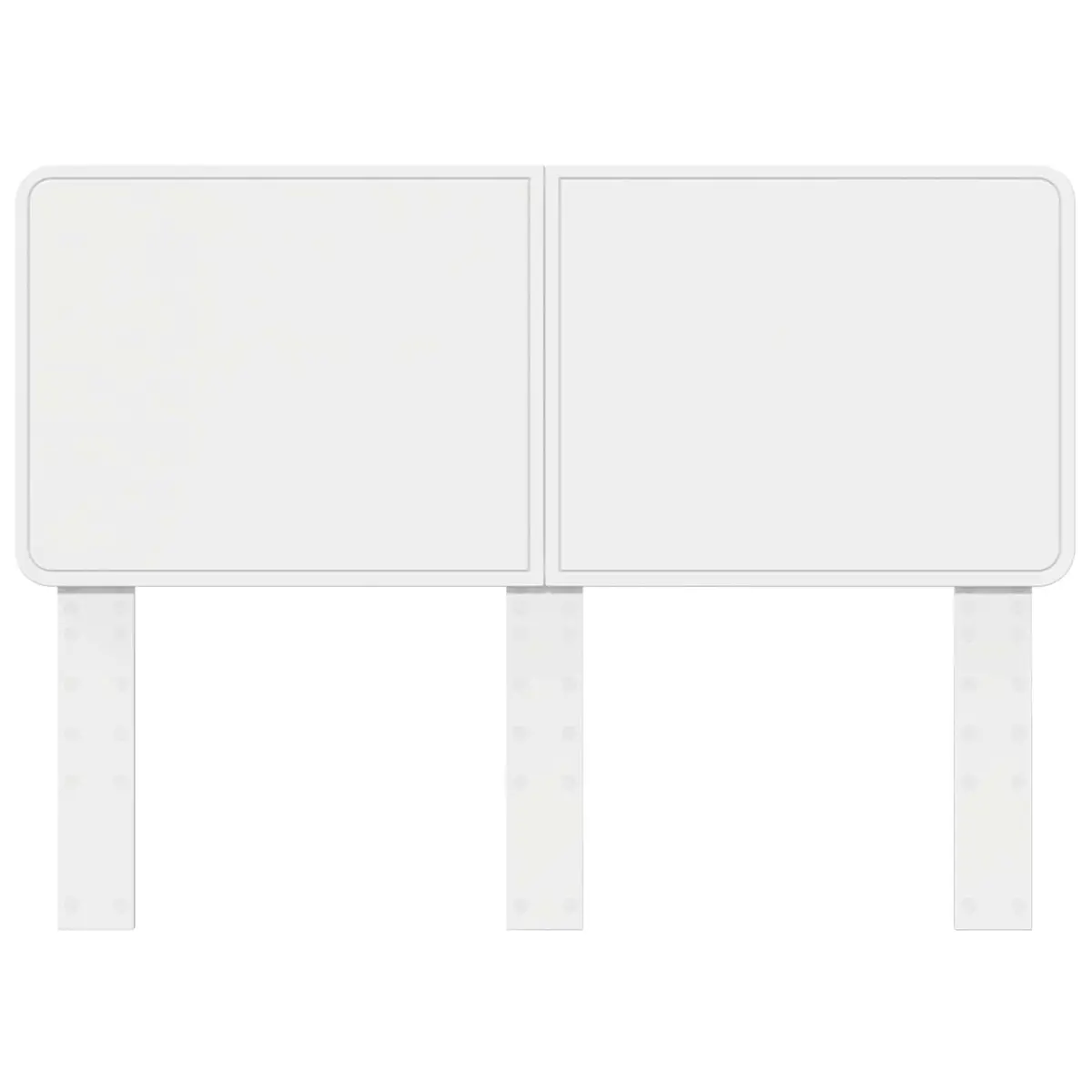 White Engineered Wood Headboard for Bedrooms