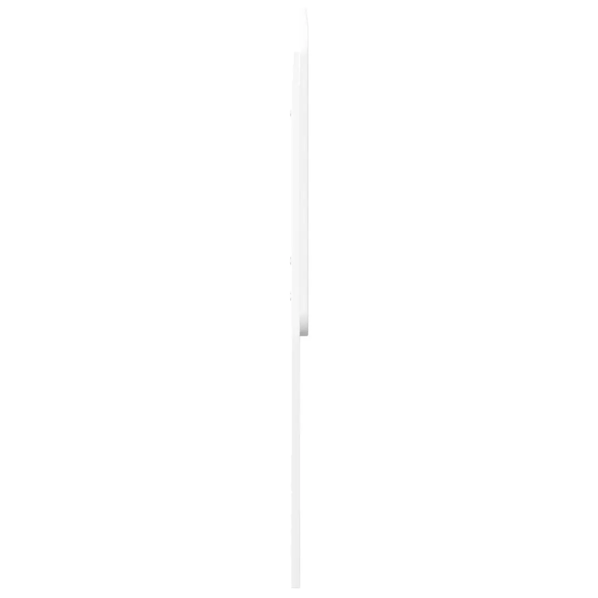 White Engineered Wood Headboard for Bedrooms