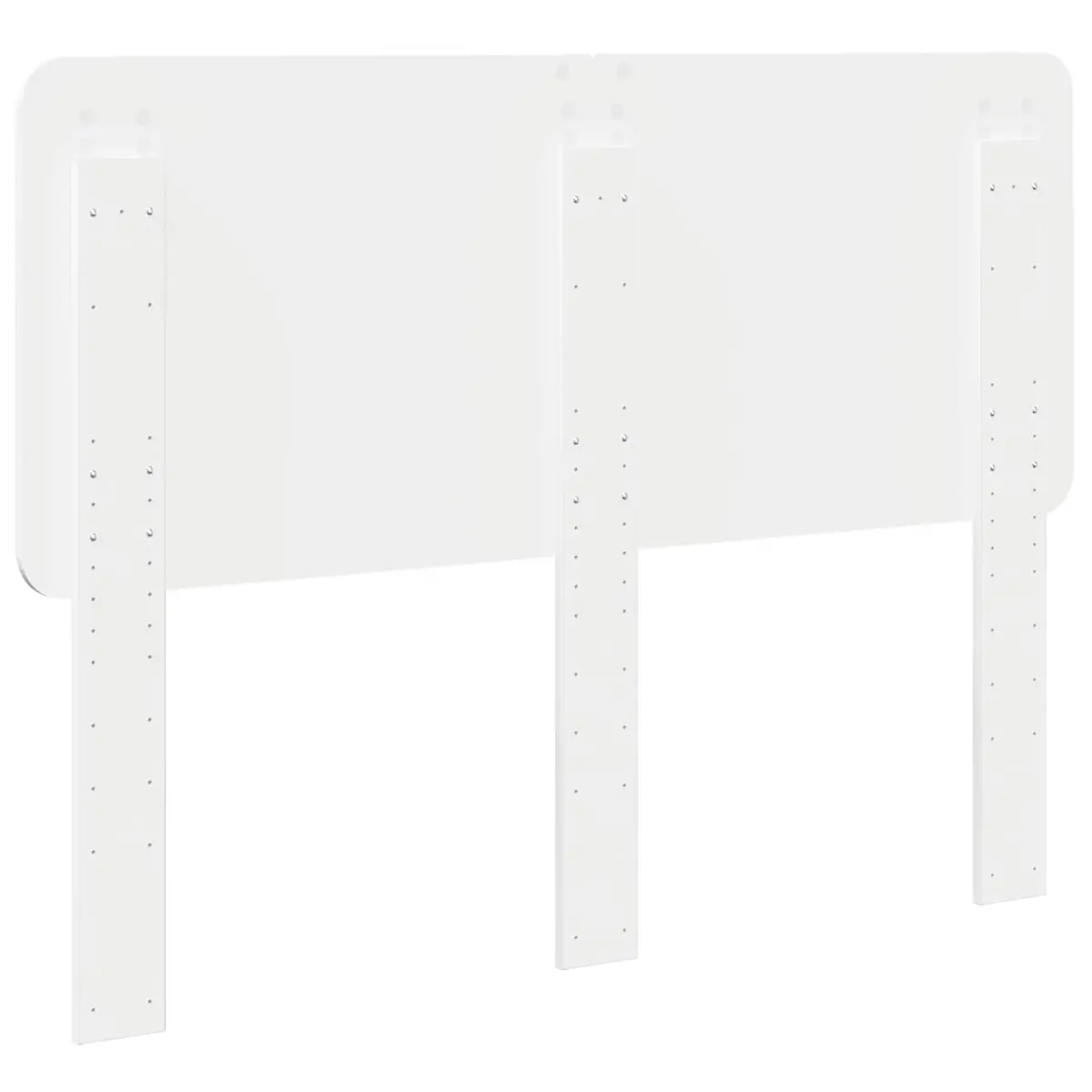 White Engineered Wood Headboard for Bedrooms