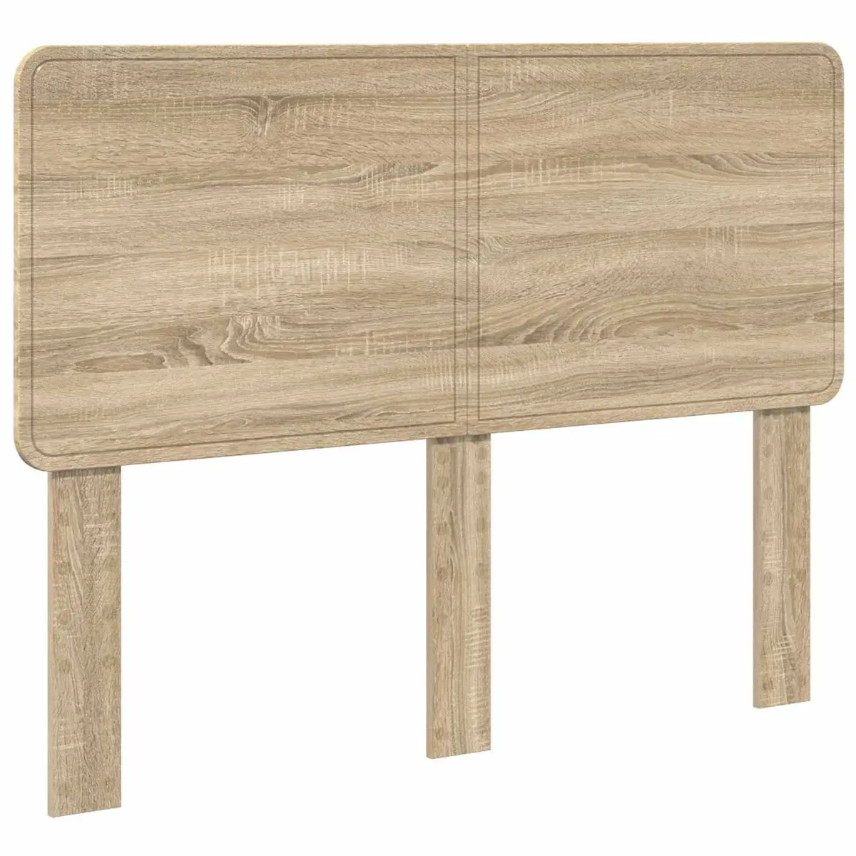 Brown Rectangle Headboard in Engineered Wood