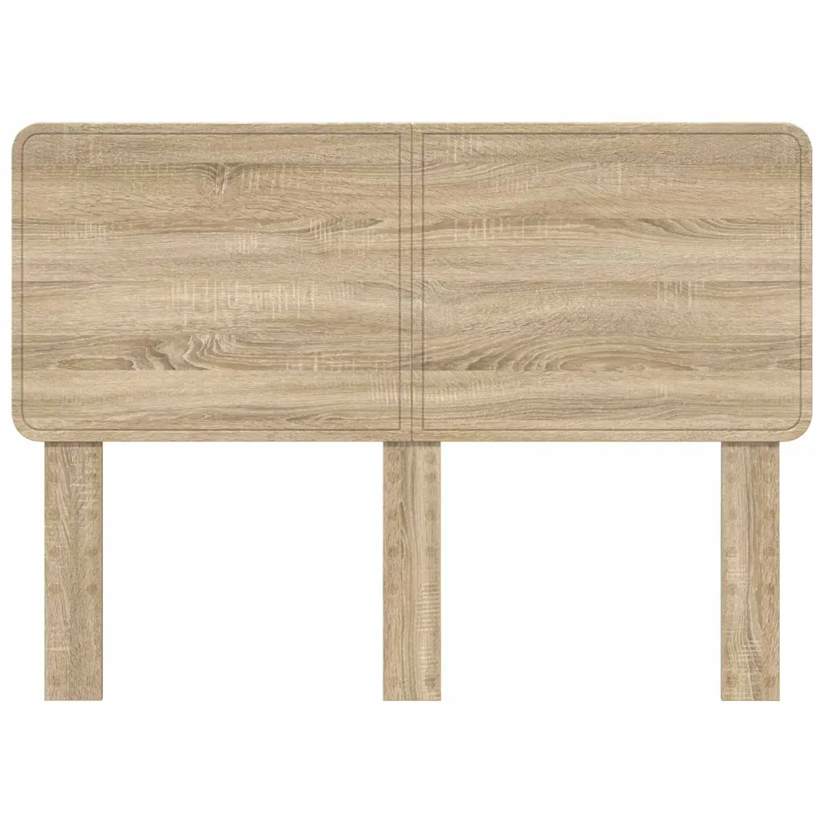 Brown Rectangle Headboard in Engineered Wood