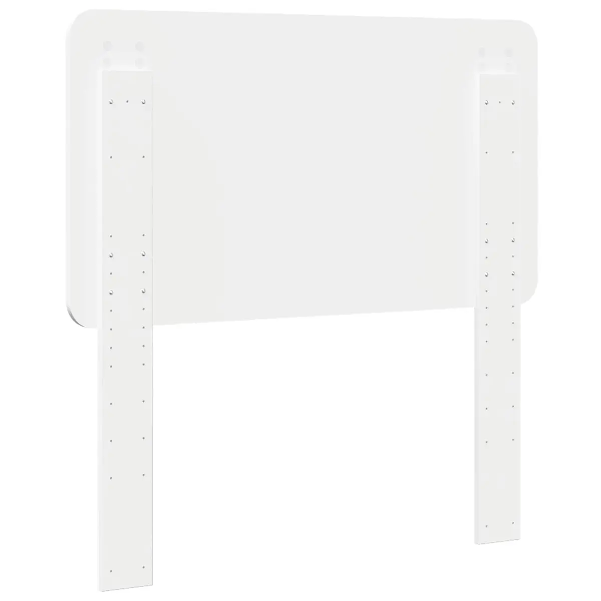 White Engineered Wood Headboard Modern Bedroom Furniture Rectangular Design