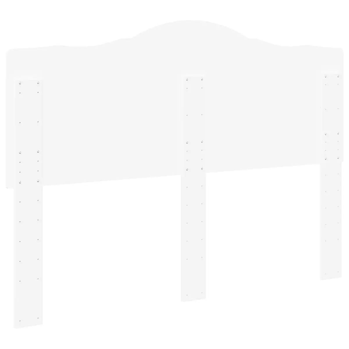 White Engineered Wood Headboard for Bedrooms