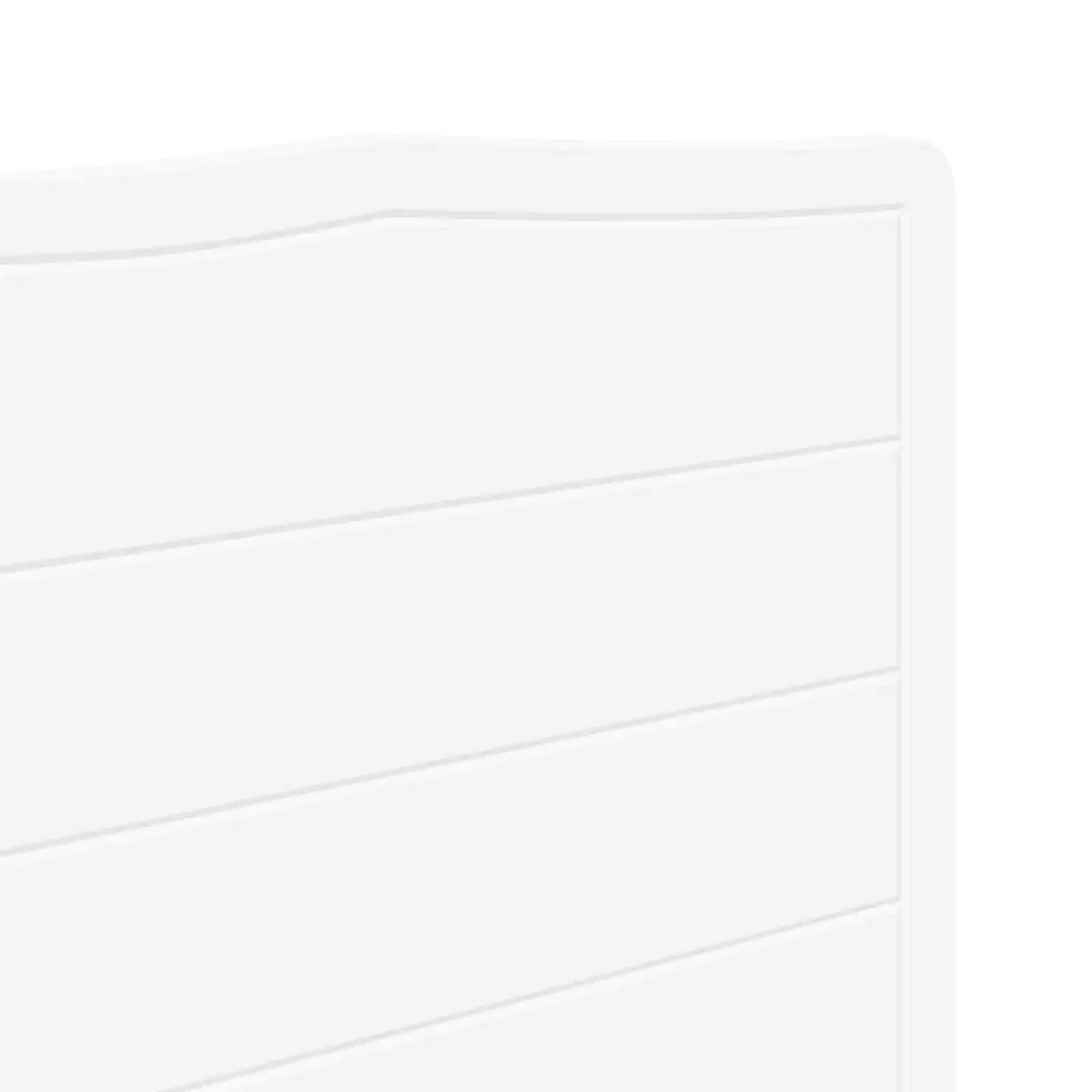 White Engineered Wood Headboard for Bedrooms