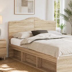 Modern Brown Engineered Wood Headboard for Bedrooms