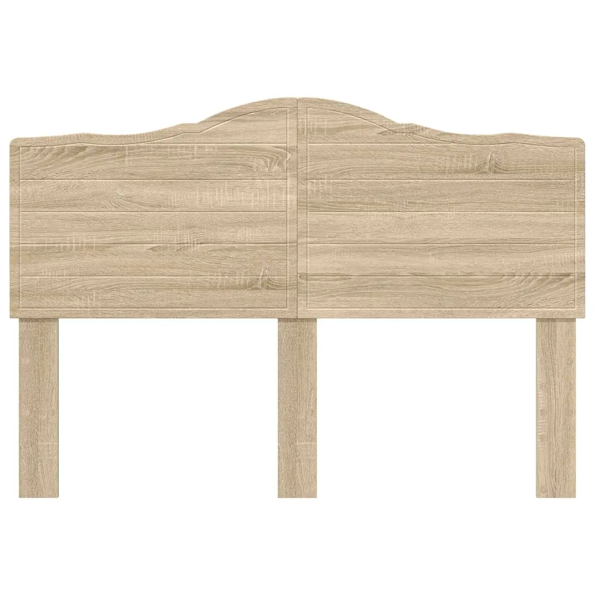 Brown Engineered Wood Headboard for Bedrooms