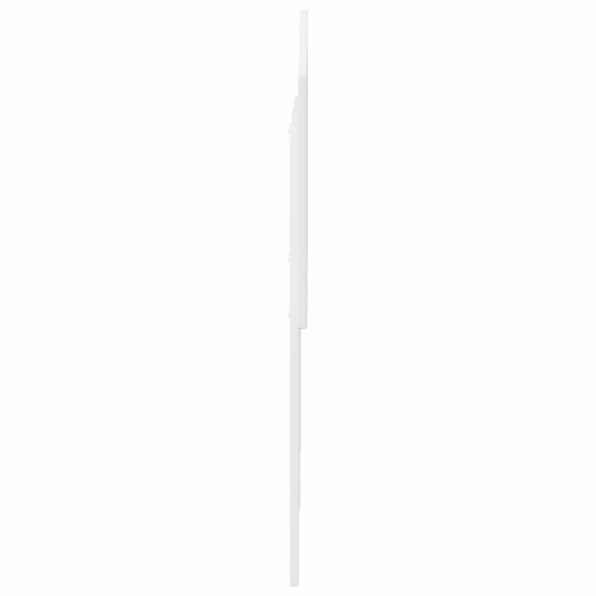 Headboard White Modern Minimalist Engineered Wood Wall Mount