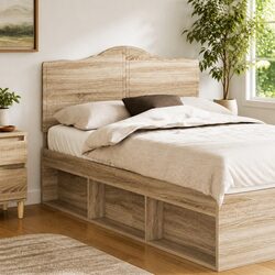 Sonoma Oak Engineered Wood Headboard in Brown