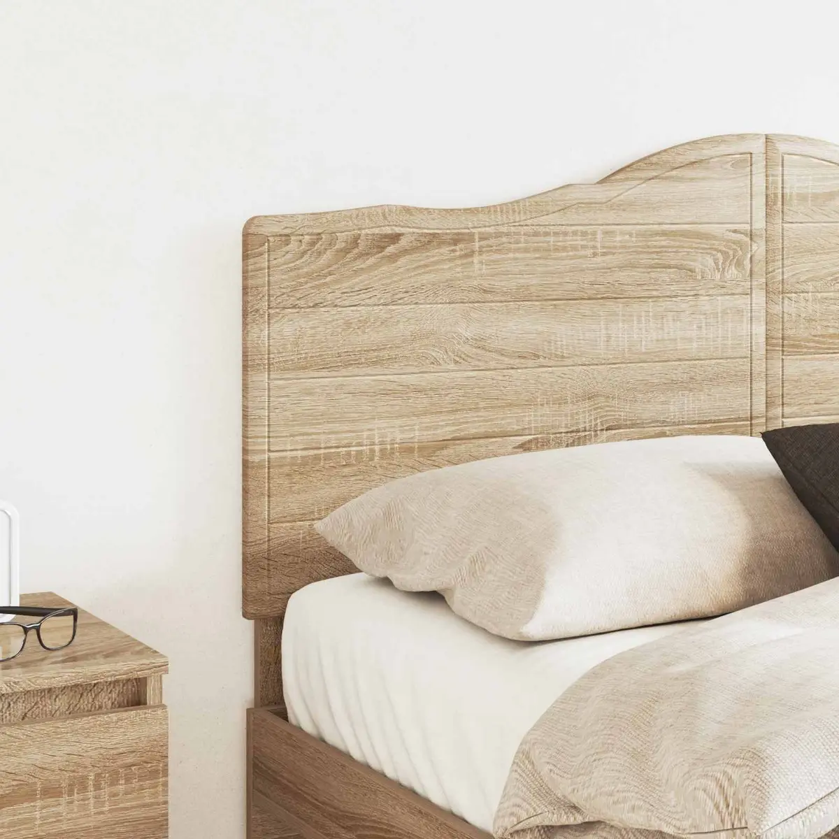 Sonoma Oak Engineered Wood Headboard in Brown
