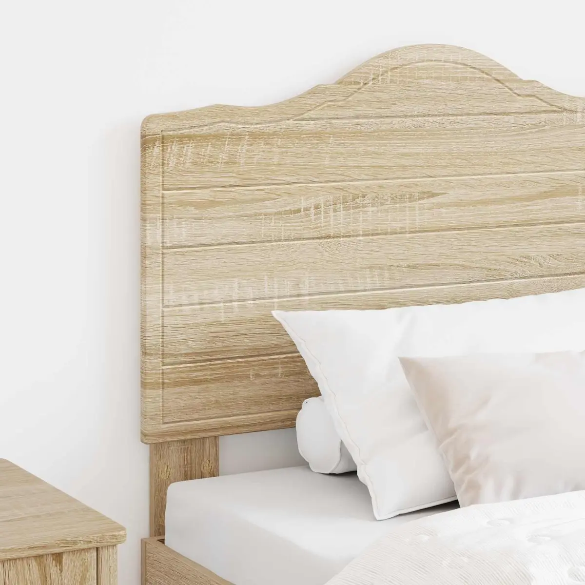 Headboard Modern Minimalist Brown Engineered Wood Sonoma Oak