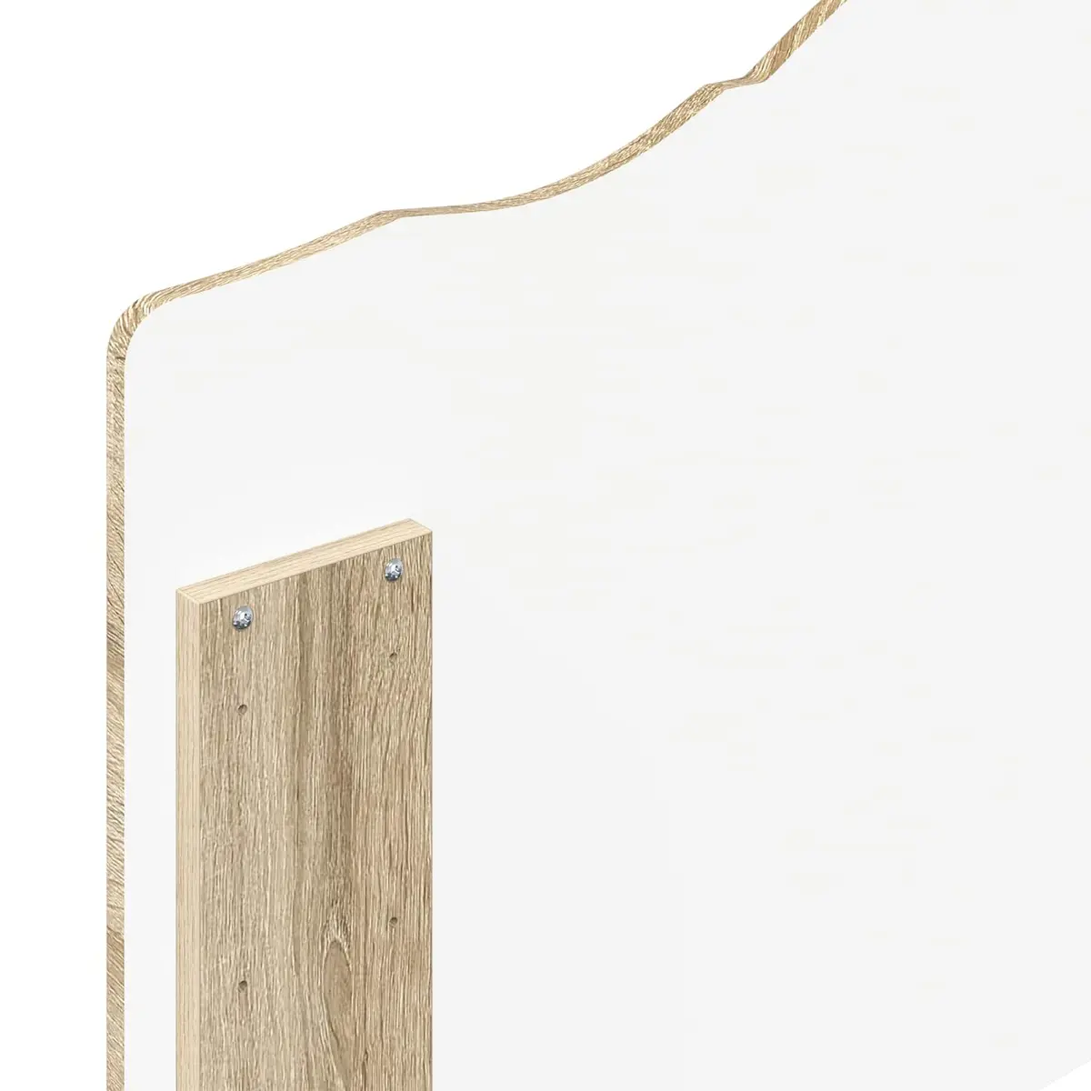 Headboard Modern Minimalist Brown Engineered Wood Sonoma Oak