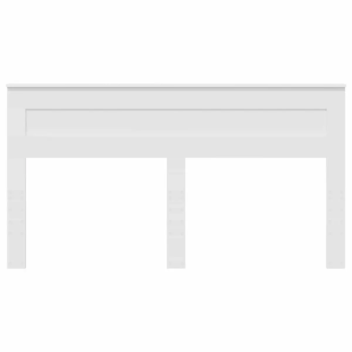 White Engineered Wood Headboard for Comfort