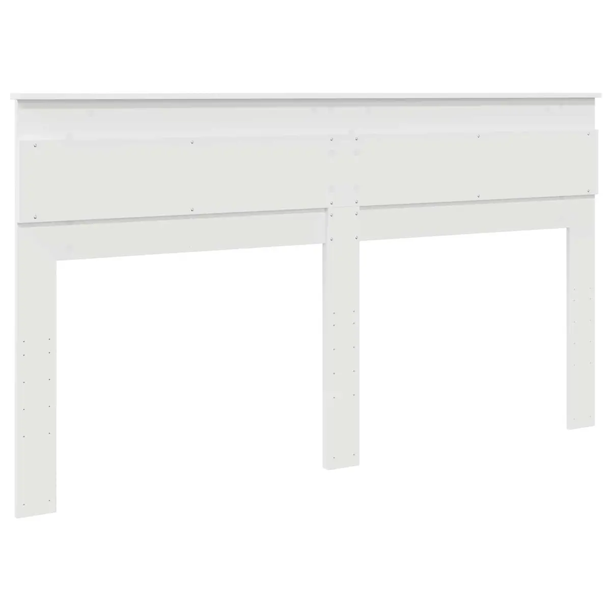 White Engineered Wood Headboard for Comfort