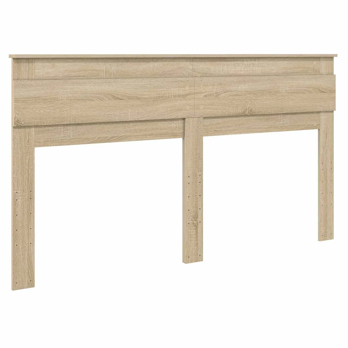 Brown Engineered Wood Headboard Modern Bedroom Furniture Contemporary Style