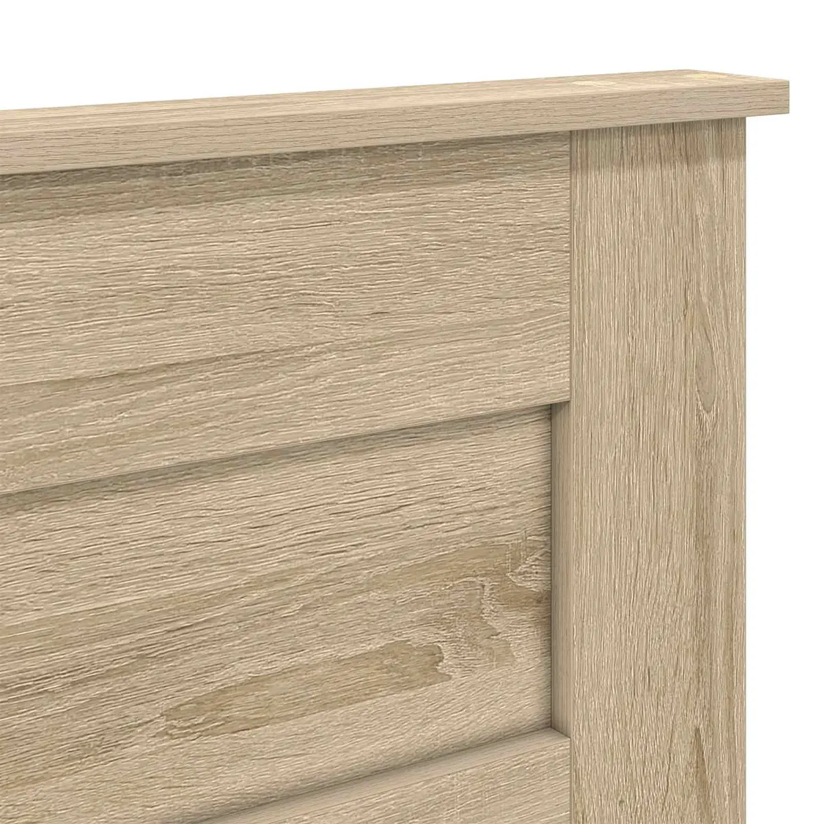 Brown Engineered Wood Headboard Modern Bedroom Furniture Contemporary Style