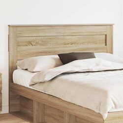 Engineered Wood Headboard Brown Modern Bedroom Furniture Minimalist Design Decor