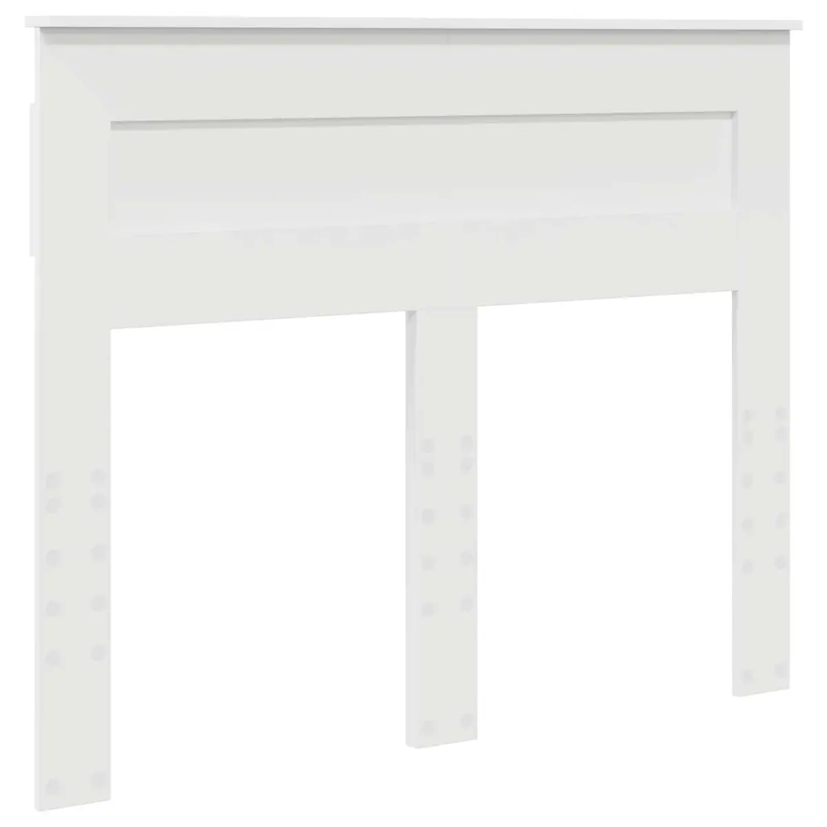 White Engineered Wood Headboard for Bedrooms