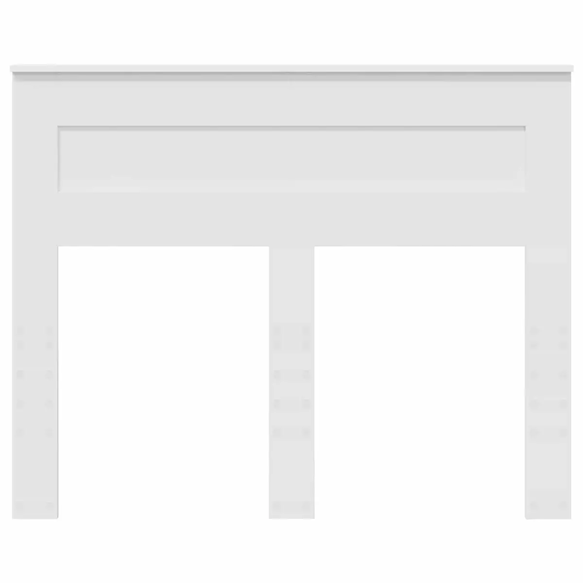 White Engineered Wood Headboard for Bedrooms