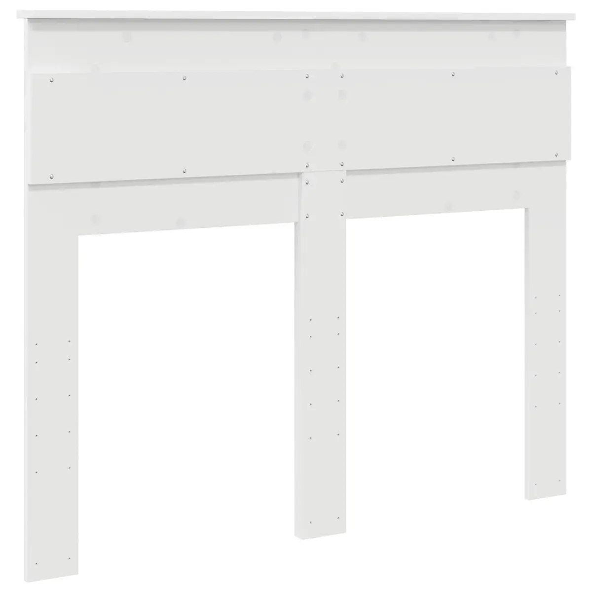 White Engineered Wood Headboard for Bedrooms