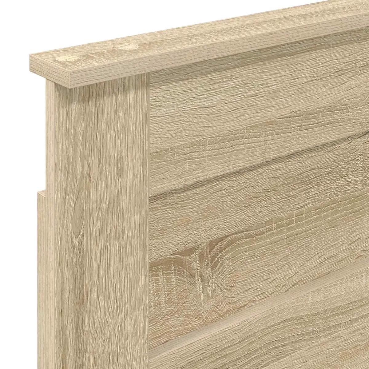 Brown Engineered Wood Headboard Modern Bedroom Furniture Contemporary Design