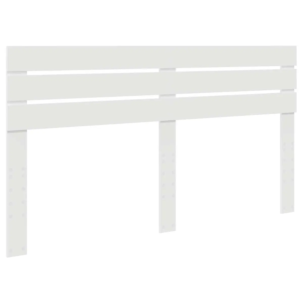 Modern White Headboard Bedroom Furniture Engineered Wood Rectangular Design