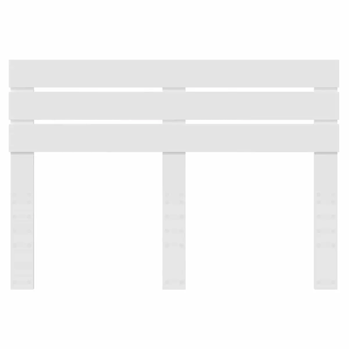 White Engineered Wood Headboard for Bedrooms
