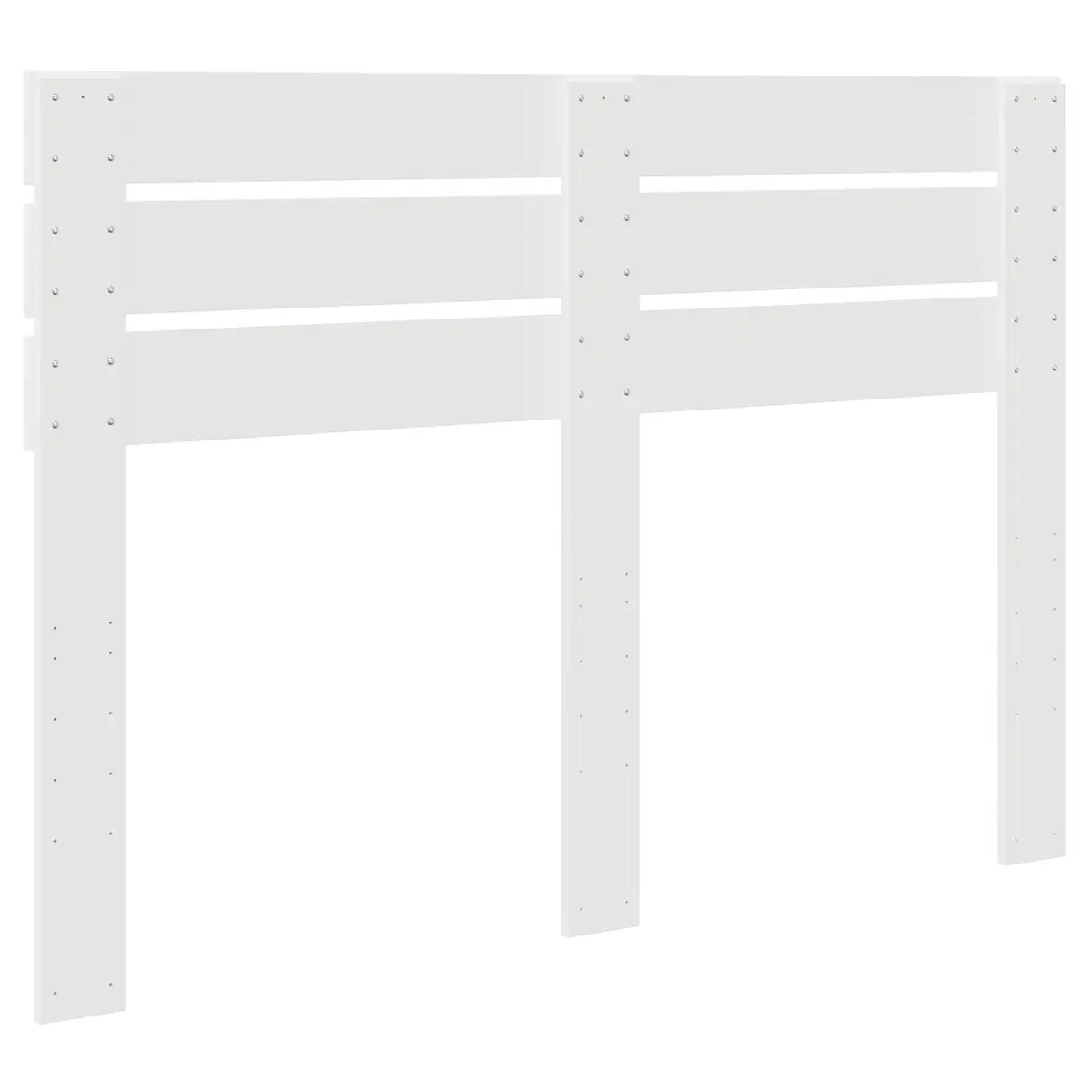 White Engineered Wood Headboard for Bedrooms
