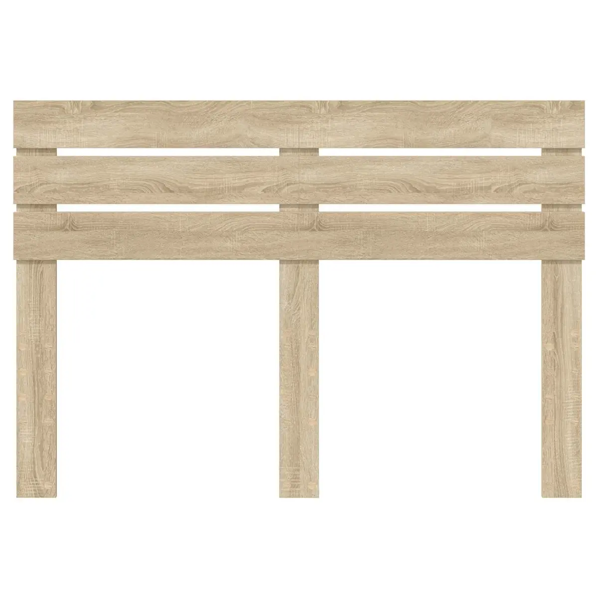 Headboard Modern Rectangular Engineered Wood Brown Indoor