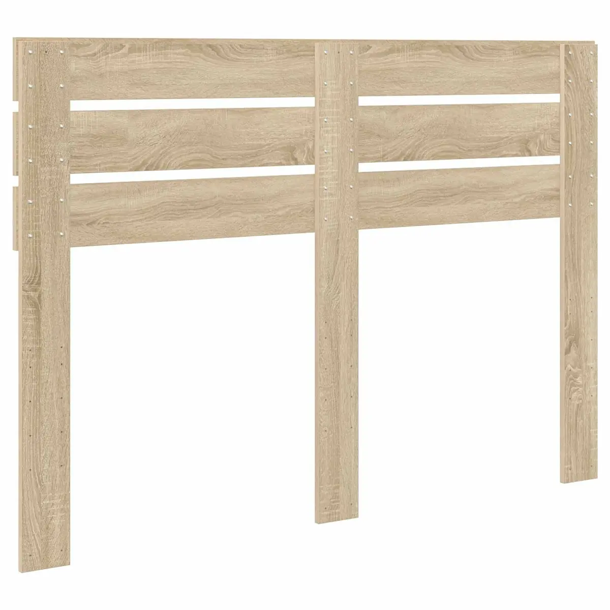 Headboard Modern Rectangular Engineered Wood Brown Indoor