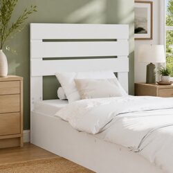 Modern White Engineered Wood Headboard for Cozy Bedrooms