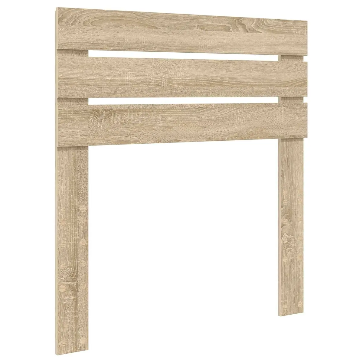 Rectangular Headboard Modern Style Brown Engineered Wood Furniture for Bedroom