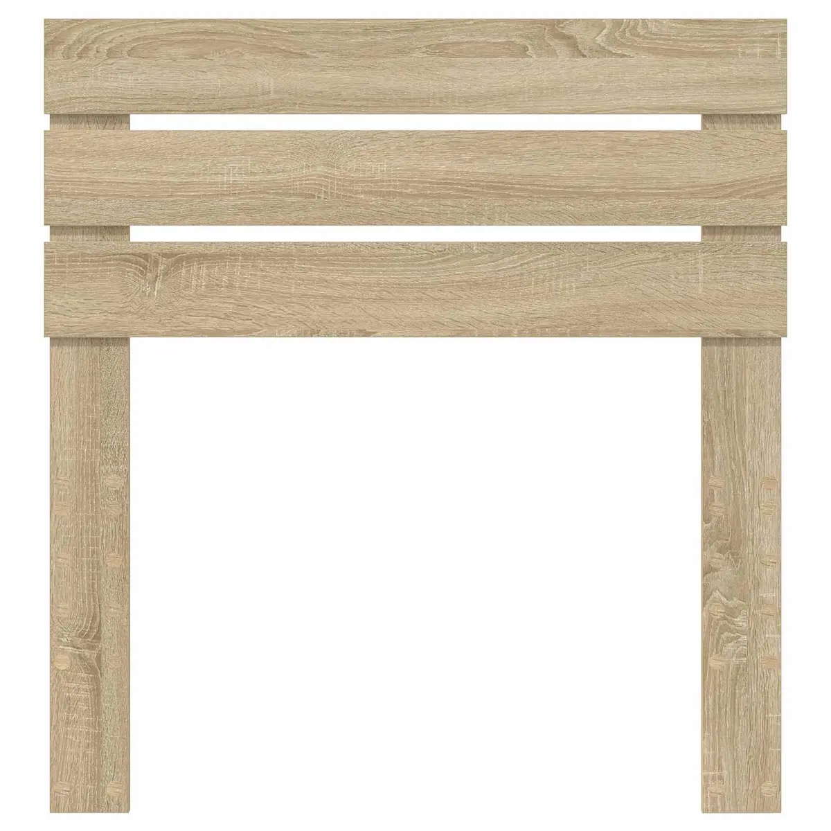 Rectangular Headboard Modern Style Brown Engineered Wood Furniture for Bedroom
