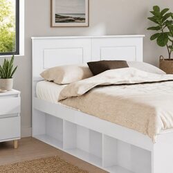 Elegant White Rectangular Headboard for Modern Bedrooms