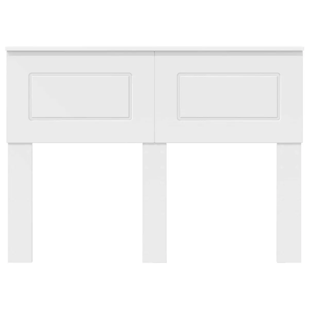 White Rectangular Headboard for Modern Bedrooms