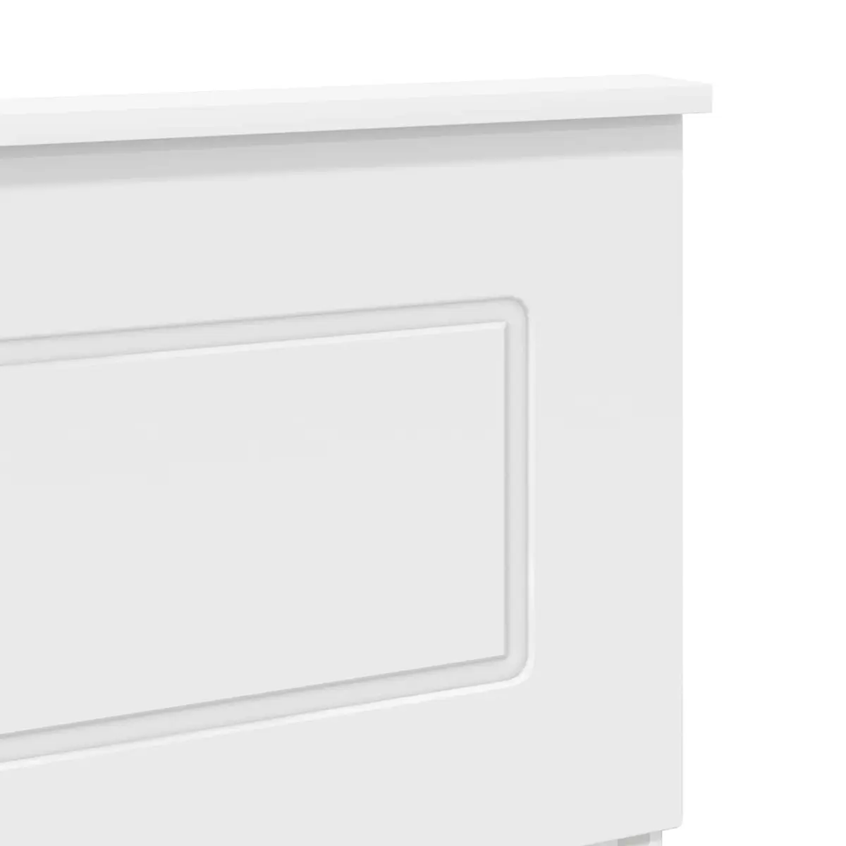 White Rectangular Headboard for Modern Bedrooms