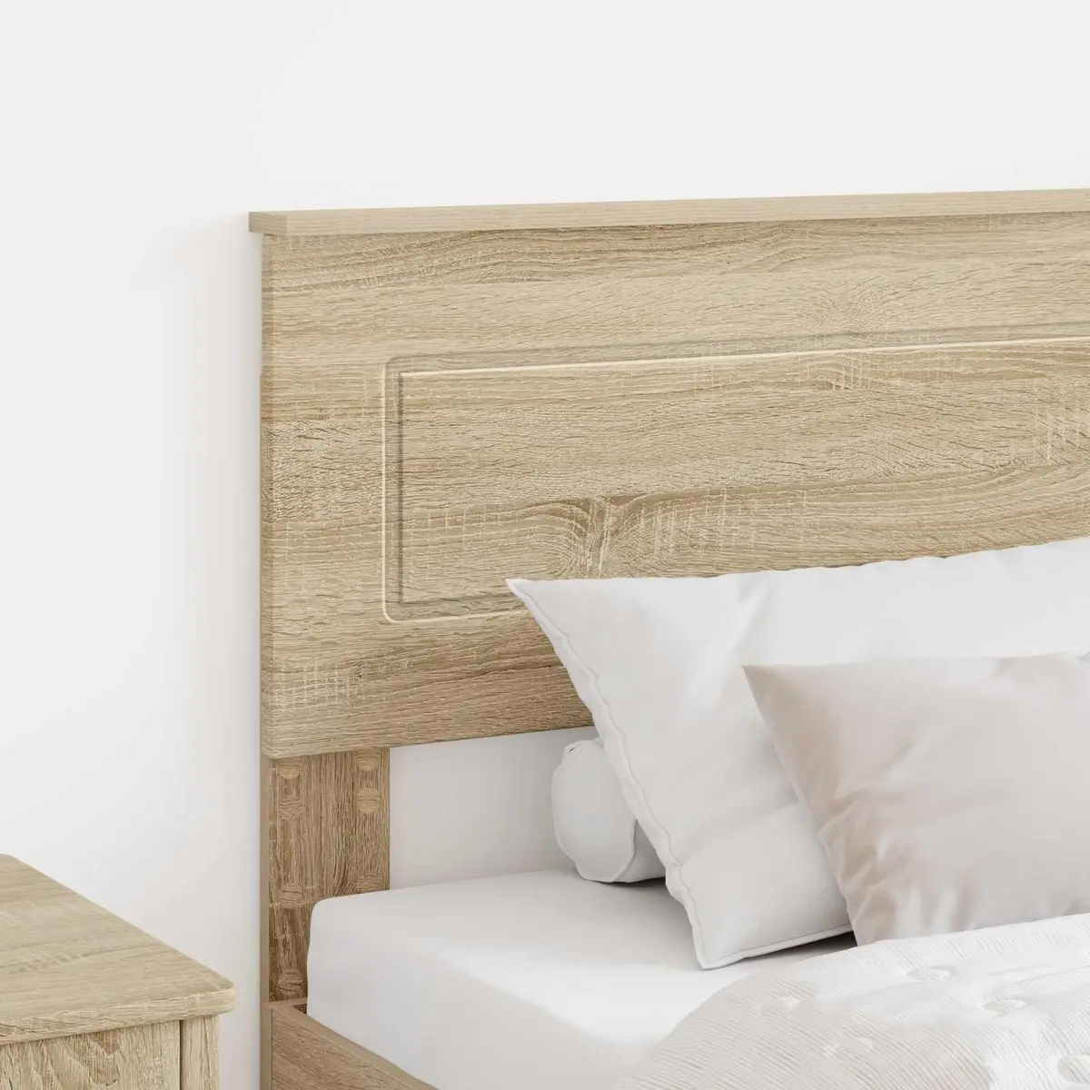 Headboard Modern Minimalist Rectangular Engineered Wood Brown