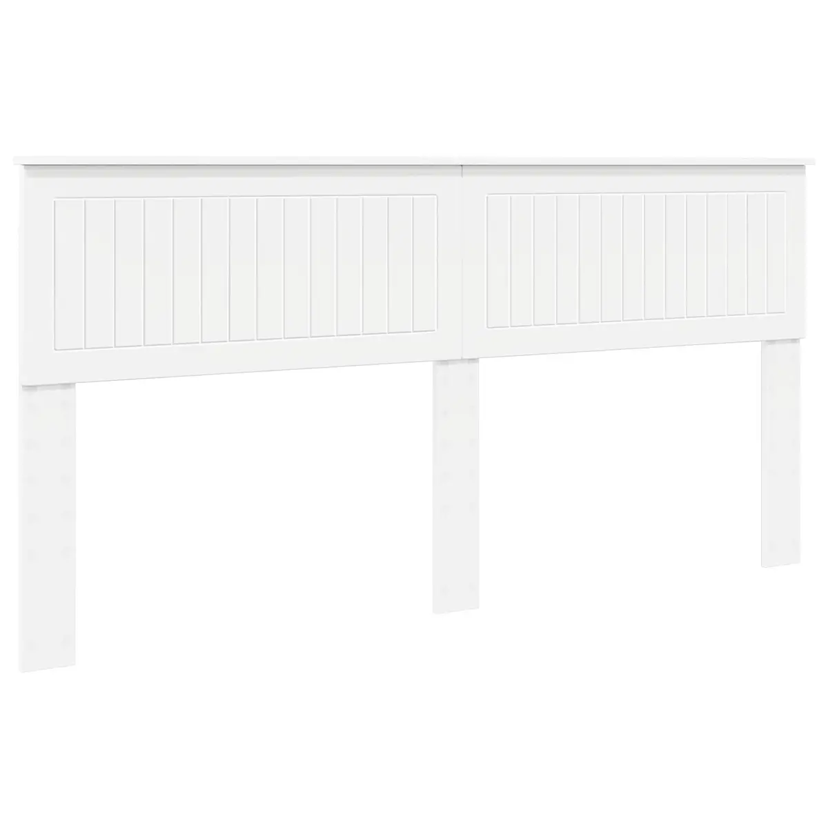 Minimalist White Engineered Wood Headboard