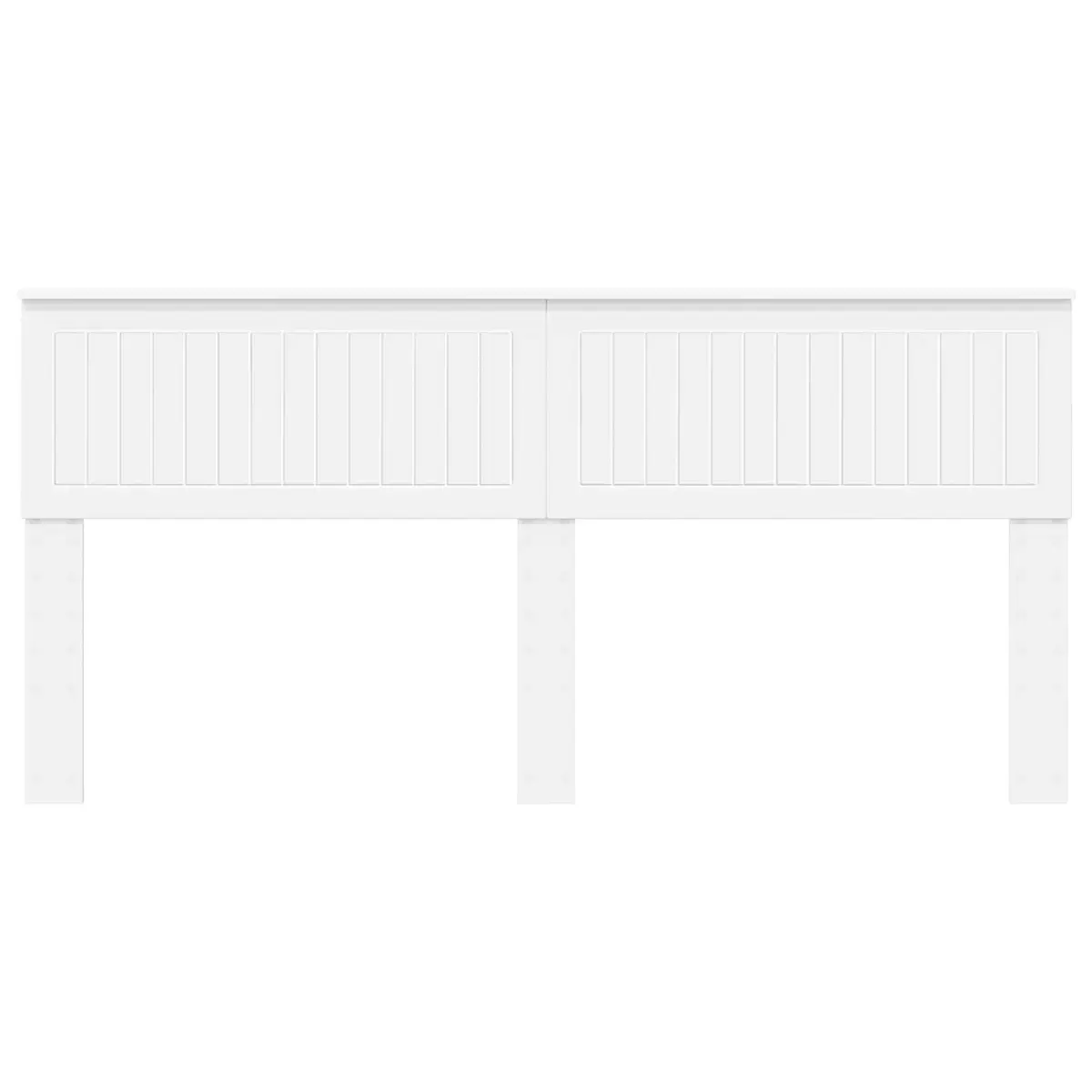 Minimalist White Engineered Wood Headboard