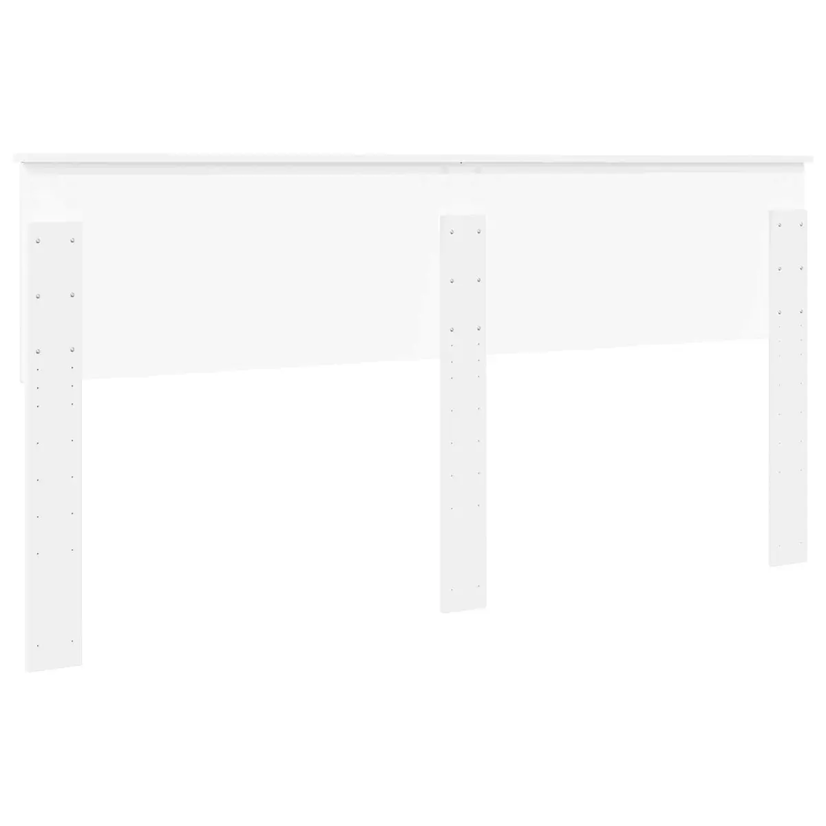 Minimalist White Engineered Wood Headboard