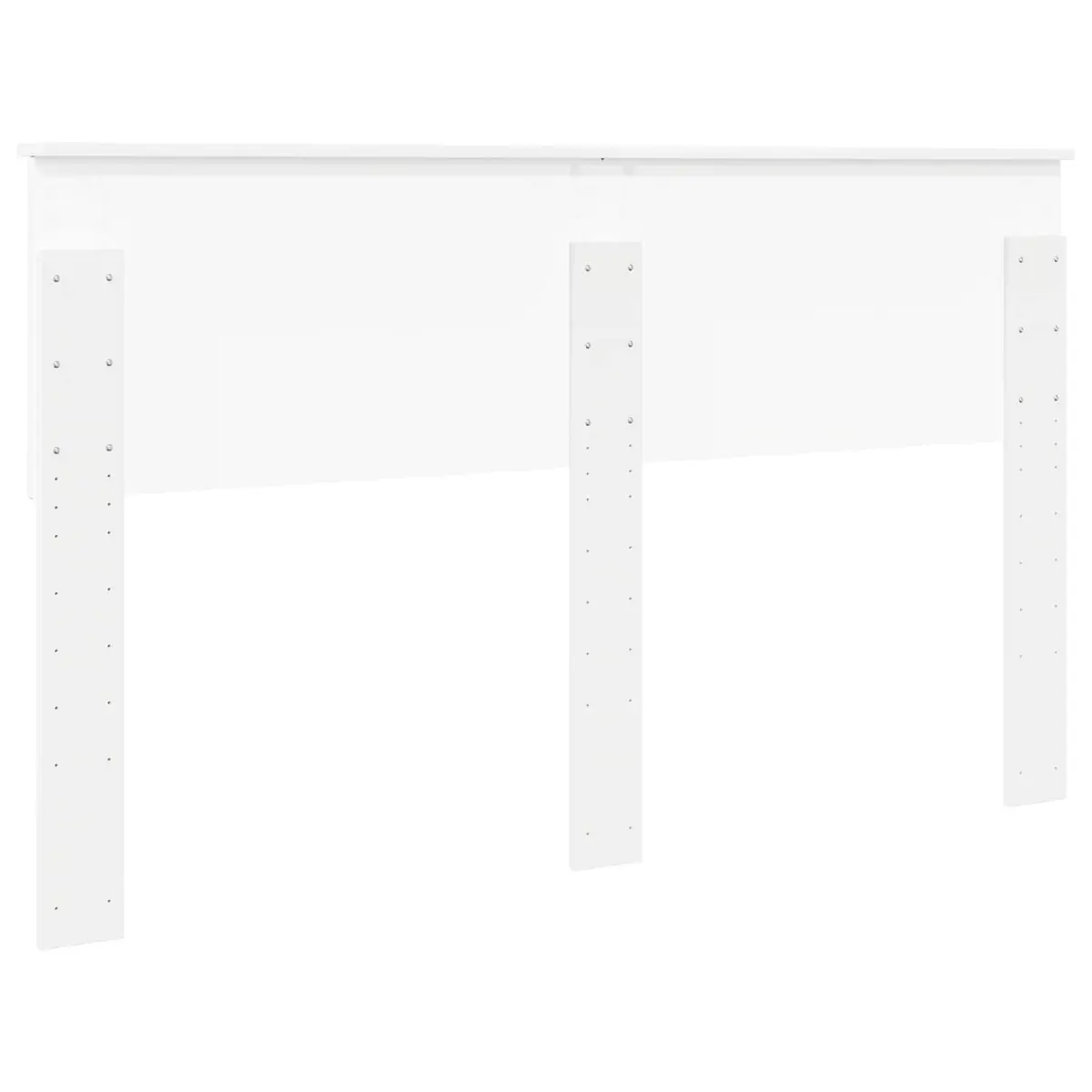 White Engineered Wood Headboard Modern Minimalist Bedroom Furniture Rectangular