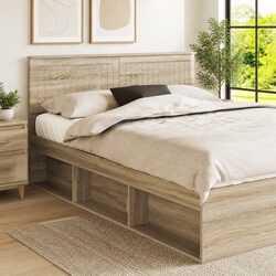 Sonoma Oak Modern Headboard for Cozy Bedrooms